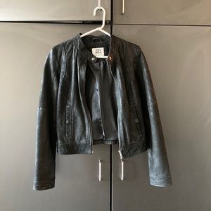 Vero Moda Ziva Short Leather Jacket